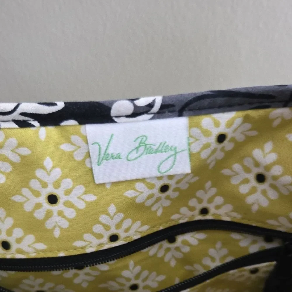 Floral Quilted Crossbody Bag - Black, Yellow, White